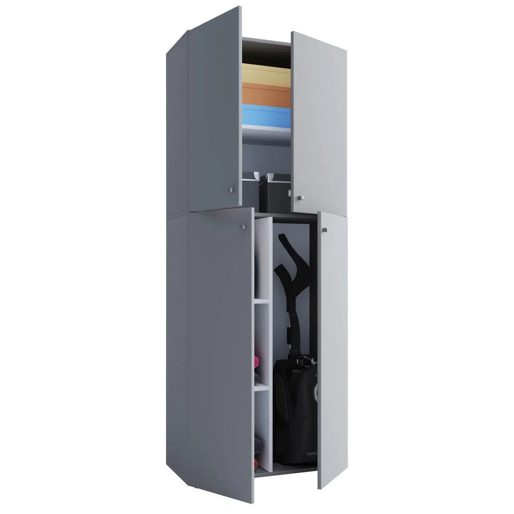 Dulap Multifuncțional, 70/182/37 cm, gri Dulap Multifuncțional, 70/182/37 cm, gri