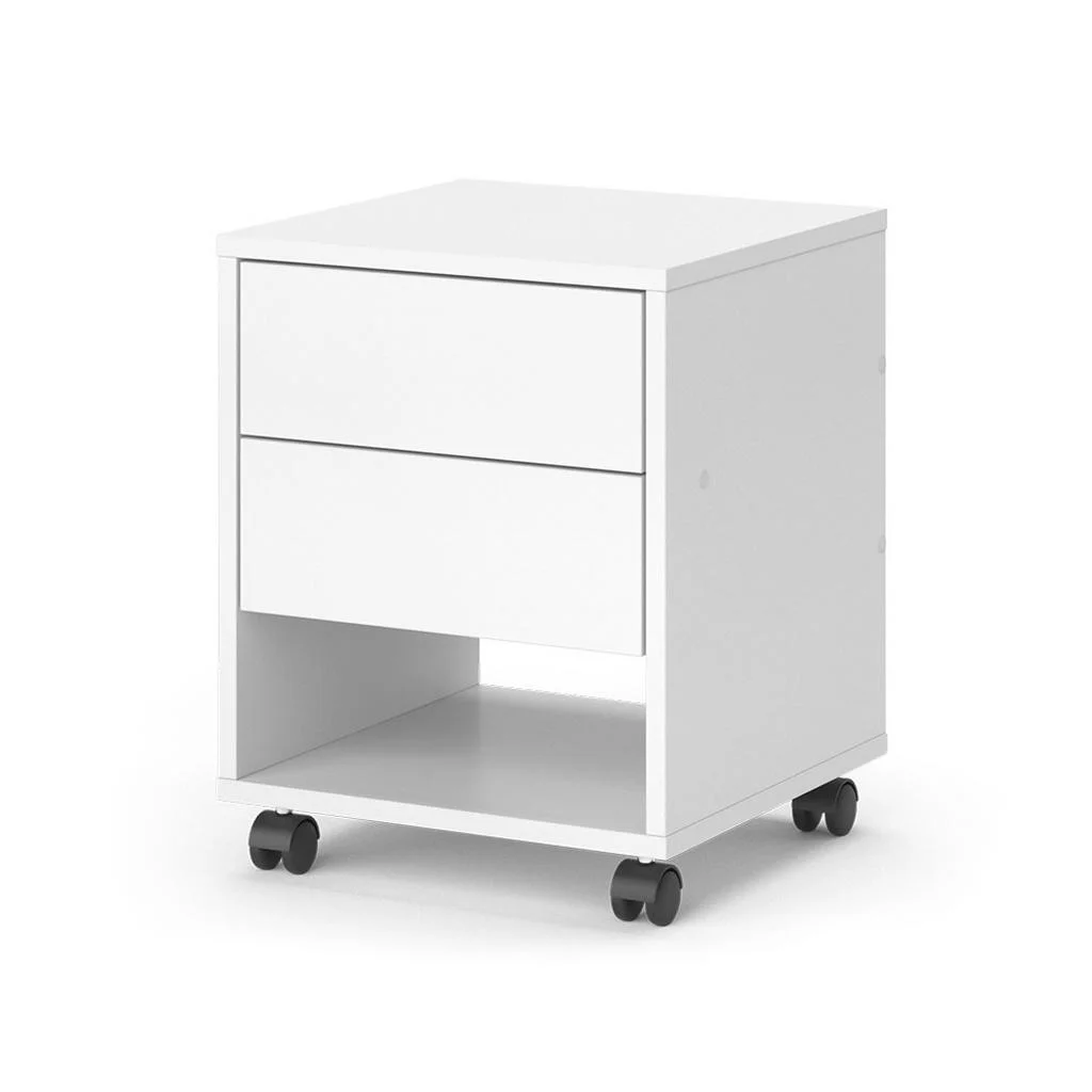 DULAP DE DOSARE CU ROȚI Jons Alb 37 x 37 cm cu 2 sertare DULAP DE DOSARE CU ROȚI Jons Alb 37 x 37 cm cu 2 sertare