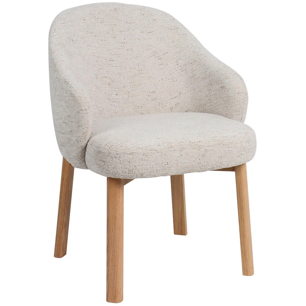 Scaun Cu Brațe din lemn, textil, culoare natur, bej Scaun Cu Brațe din lemn, textil, culoare natur, bej