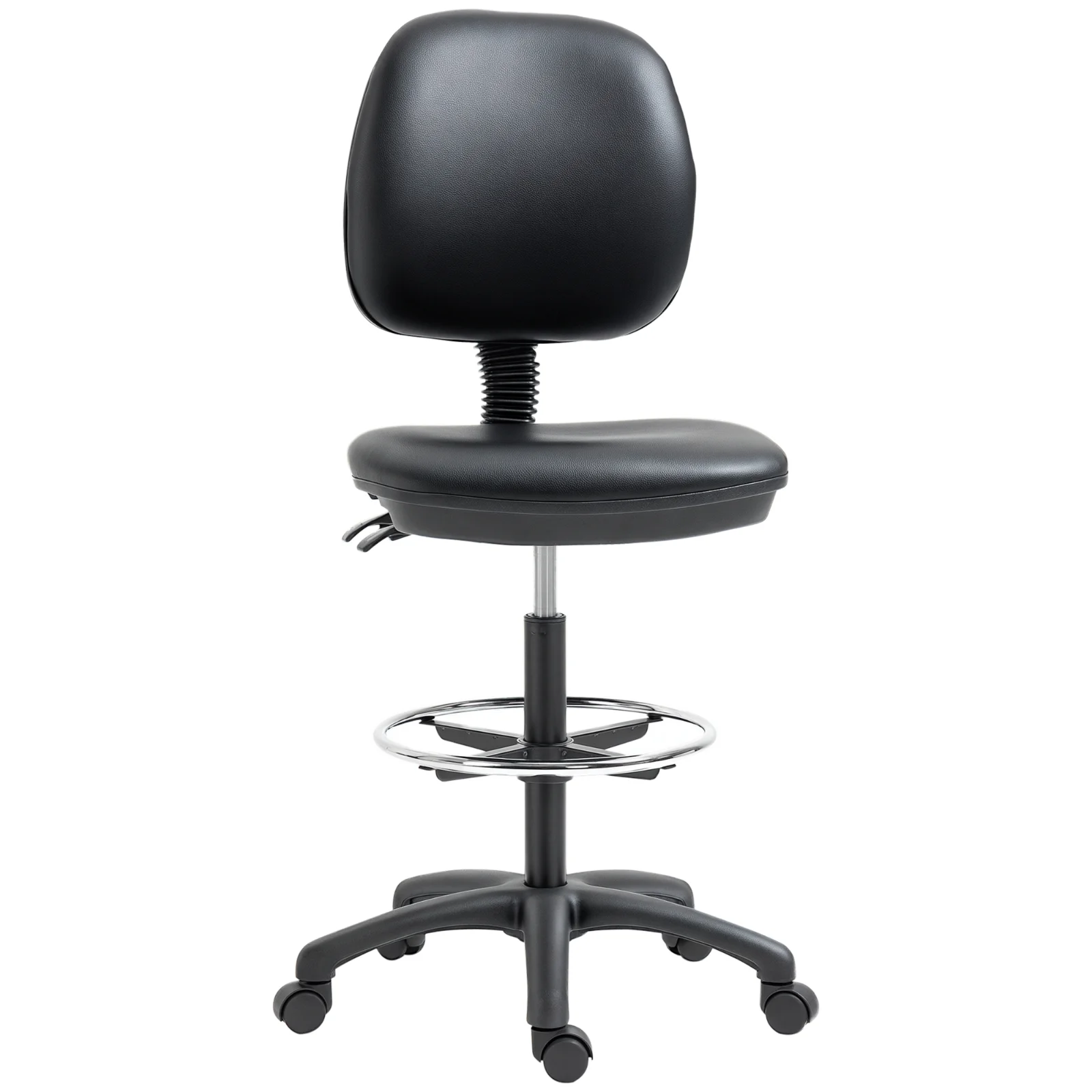 Vinsetto Scaun cu rotile reglabil inaltime 69-91 cm cu spatar inclinabil si suport pentru picioare reglabil | Aosom Romania Vinsetto Scaun cu rotile reglabil inaltime 69-91 cm cu spatar inclinabil si suport pentru picioare reglabil | Aosom Romania