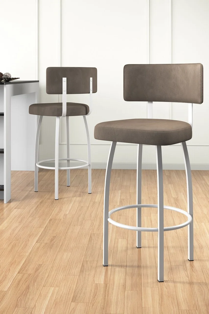 Set scaune de bar 4 piese, Hanah Home, Wosa, Cappuccino / Alb Set scaune de bar 4 piese, Hanah Home, Wosa, Cappuccino / Alb