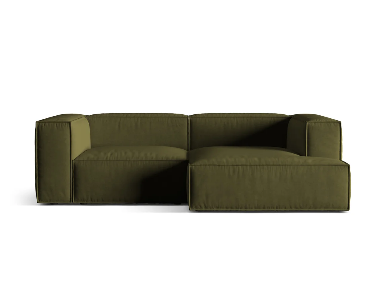 Coltar modular dreapta 3 locuri, Nuria-88, Micadoni Home, 252x147x72 cm, catifea, verde moss melange Coltar modular dreapta 3 locuri, Nuria-88, Micadoni Home, 252x147x72 cm, catifea, verde moss melange