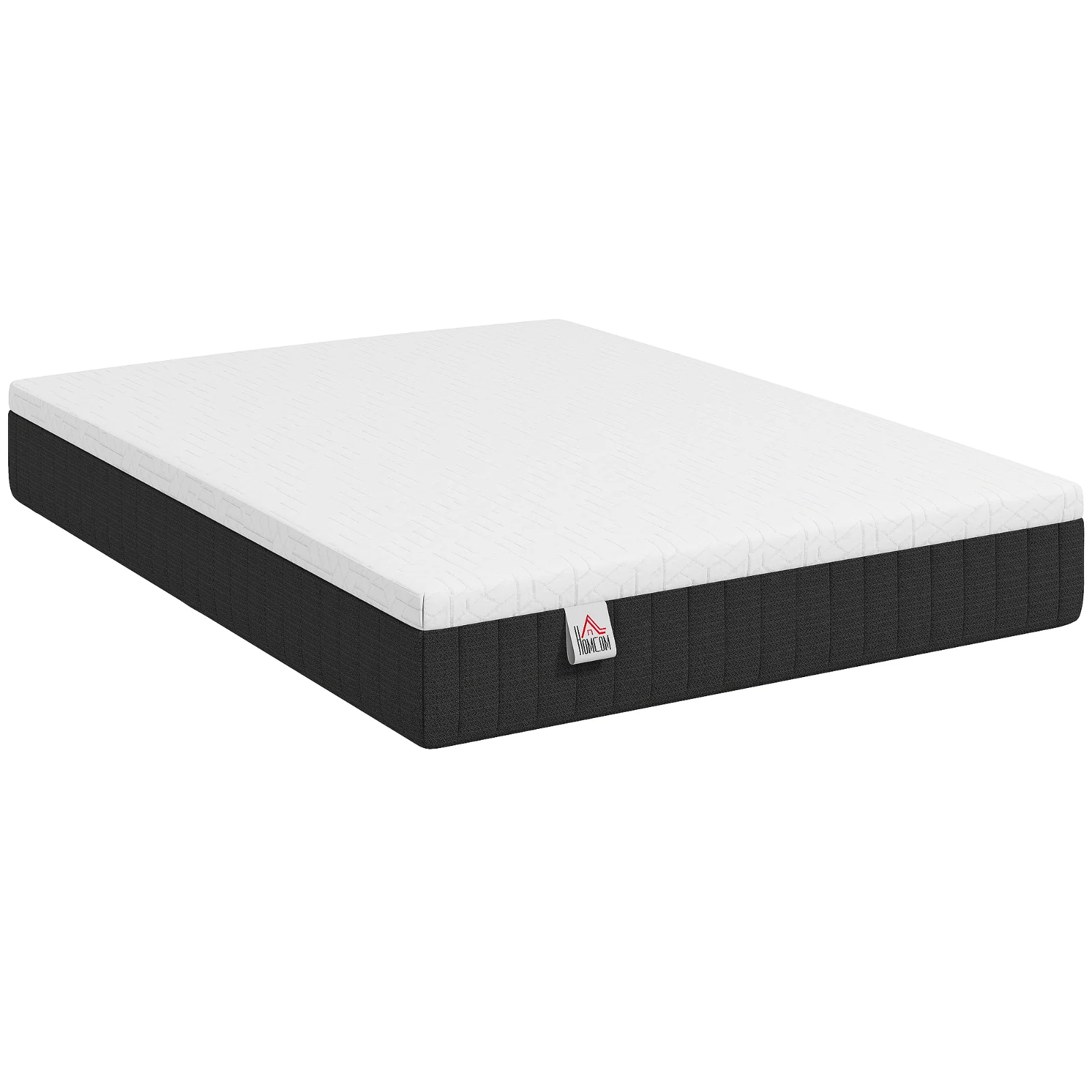HOMCOM Saltea 140 x 190 cm, grosime 25 cm, spumă cu memorie, arcuri individuale 7 zone, fermitate medie | Aosom Romania HOMCOM Saltea 140 x 190 cm, grosime 25 cm, spumă cu memorie, arcuri individuale 7 zone, fermitate medie | Aosom Romania