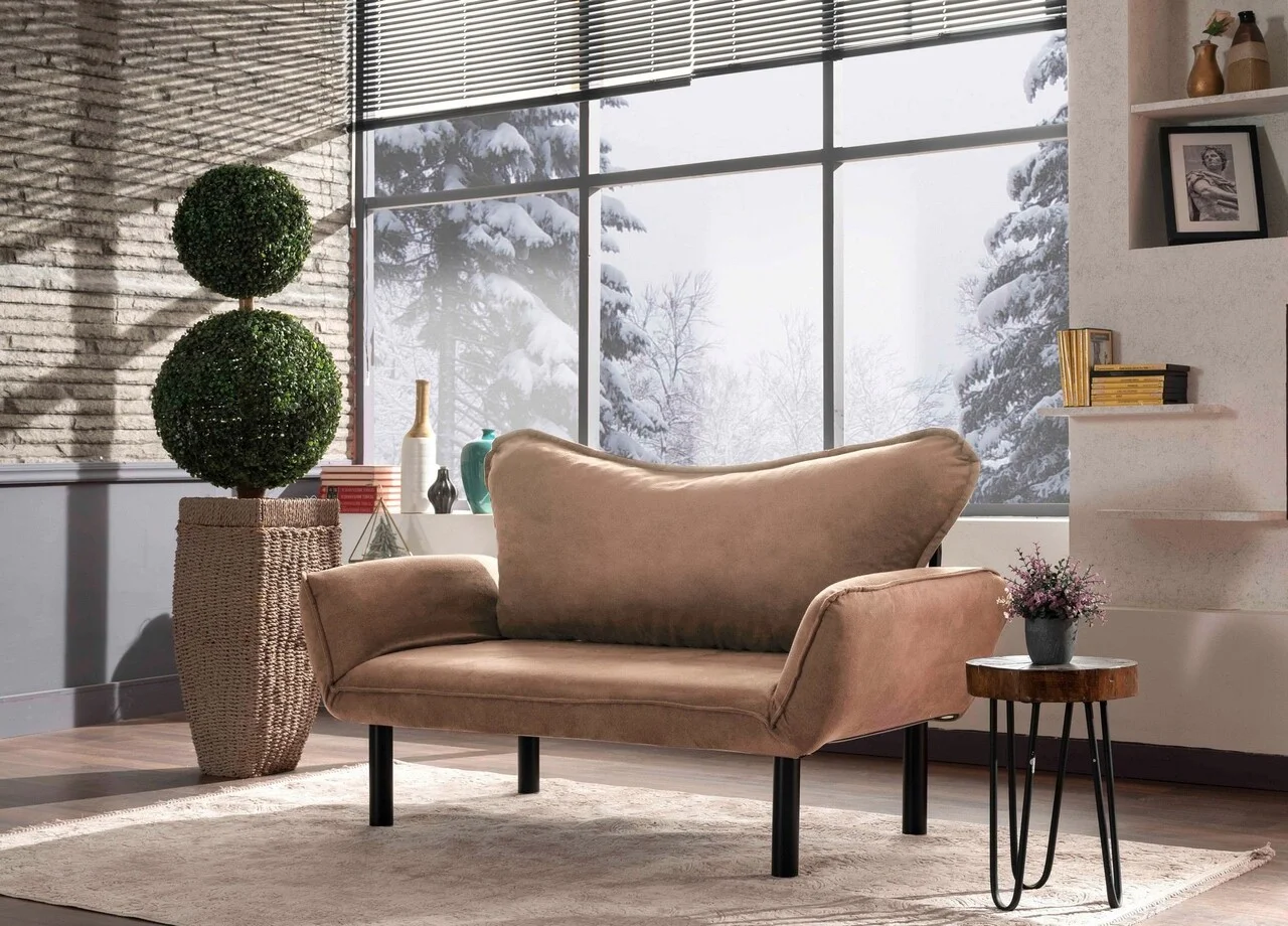 Canapea extensibila 2 locuri, Atelier del Sofa, 859FTN2867, Maro deschis Canapea extensibila 2 locuri, Atelier del Sofa, 859FTN2867, Maro deschis