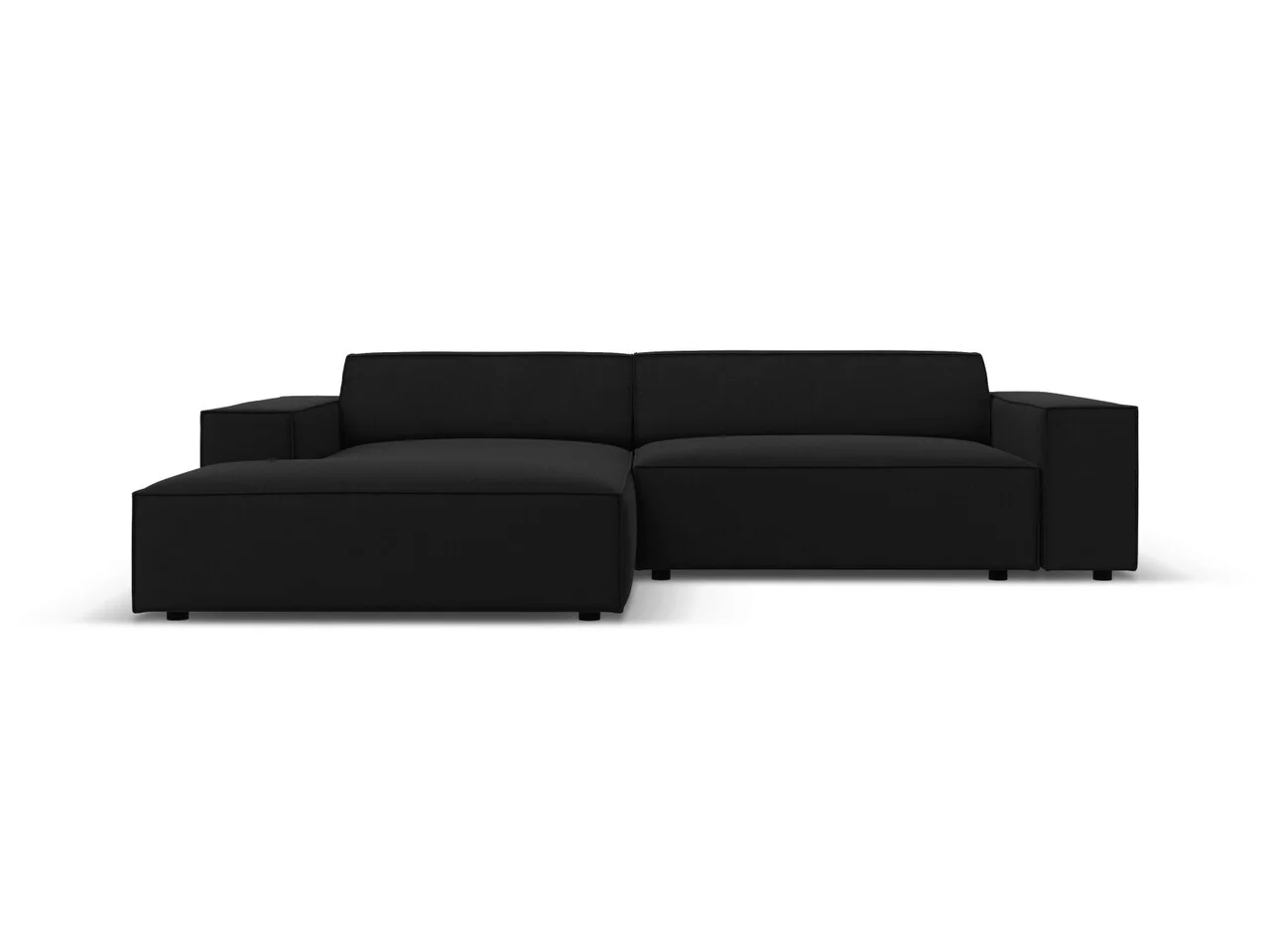 Coltar modular stanga 3 locuri, Jodie, Micadoni Home, BL, 224x166x70 cm, catifea, negru Coltar modular stanga 3 locuri, Jodie, Micadoni Home, BL, 224x166x70 cm, catifea, negru