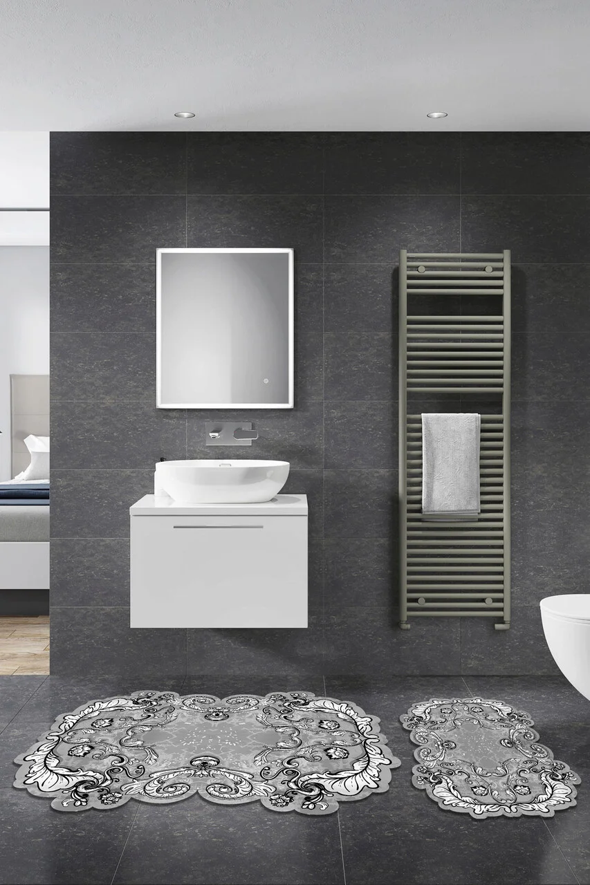Set covorase de baie, L'essentiel Maison, 21014915Gr, Gri Set covorase de baie, L'essentiel Maison, 21014915Gr, Gri