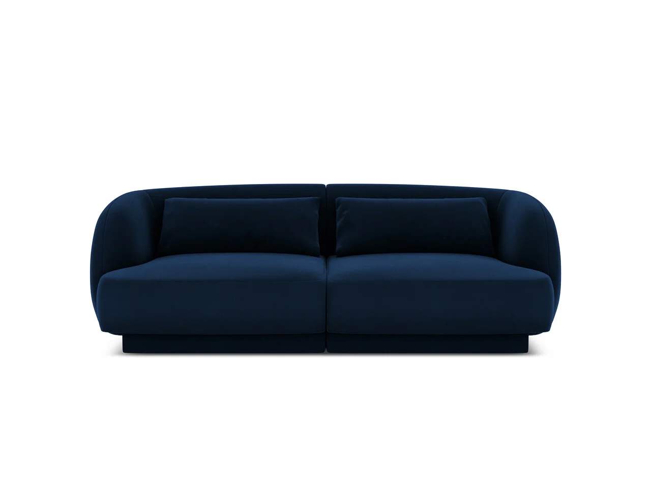 Canapea 2 locuri, Tulum, Cosmopolitan Design, 180x90x70 cm, catifea, albastru regal Canapea 2 locuri, Tulum, Cosmopolitan Design, 180x90x70 cm, catifea, albastru regal