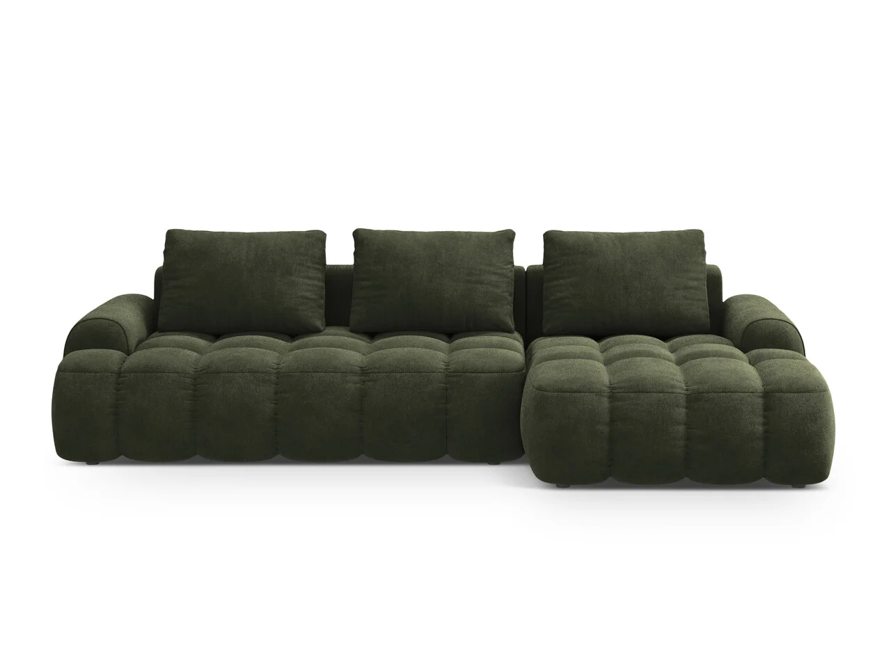 Coltar extensibil dreapta 3 locuri, Linz, Cosmopolitan Design, 275x142x84 cm, catifea, verde Coltar extensibil dreapta 3 locuri, Linz, Cosmopolitan Design, 275x142x84 cm, catifea, verde