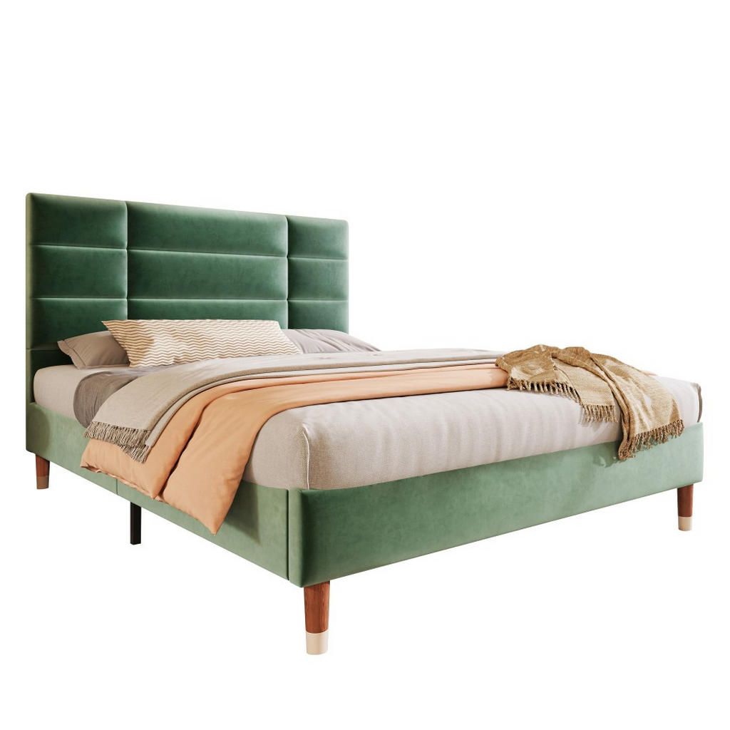 PAT TAPIȚAT 140/200 cm, verde