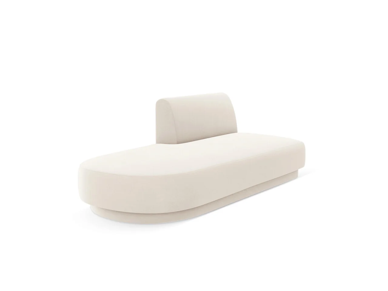 Modul canapea stanga 2 locuri, Miley, Micadoni Home, BL, 158x85x74 cm, catifea, bej deschis Modul canapea stanga 2 locuri, Miley, Micadoni Home, BL, 158x85x74 cm, catifea, bej deschis