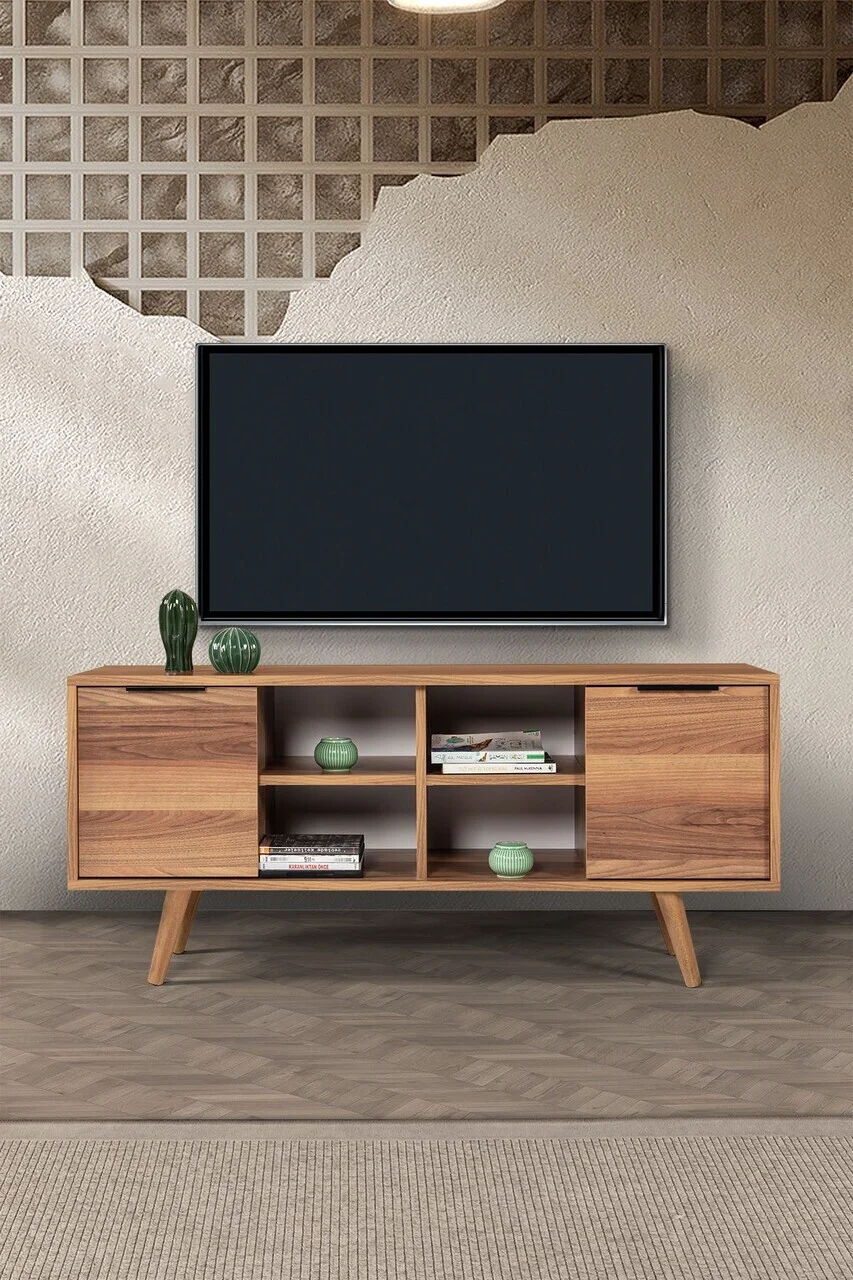 Comoda TV, Hanah Home, Sina 3320, 130x59x35 cm, PAL, Maro Comoda TV, Hanah Home, Sina 3320, 130x59x35 cm, PAL, Maro