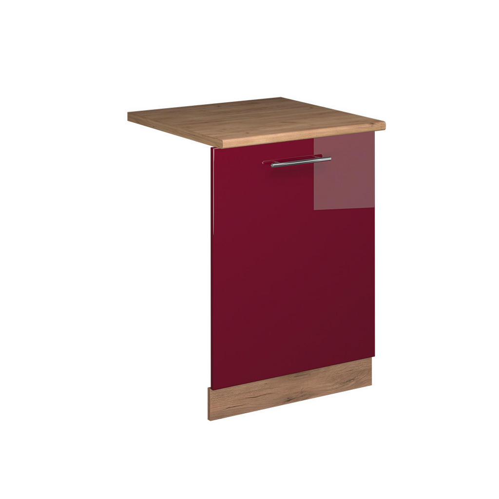 PANOU FRONTAL PENTRU MAȘINA DE SPĂLAT VASE Fame-Line Bordeaux lucios ridicat 60 cm , AP Stejar PANOU FRONTAL PENTRU MAȘINA DE SPĂLAT VASE Fame-Line Bordeaux lucios ridicat 60 cm , AP Stejar