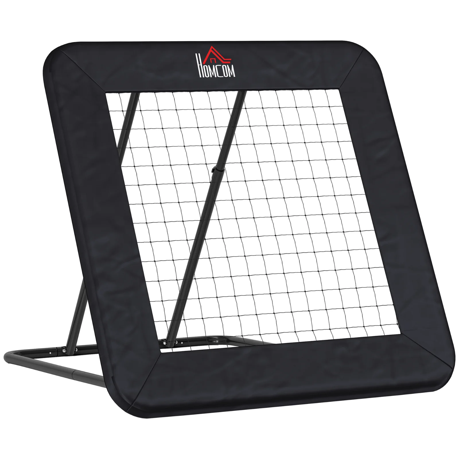 HOMCOM Rebounder Pliabil și Reglabil pentru Fotbal, Baseball și Volei, Plasă de Fotbal, 128x118x108-120 cm, Negru | Aosom Romania HOMCOM Rebounder Pliabil și Reglabil pentru Fotbal, Baseball și Volei, Plasă de Fotbal, 128x118x108-120 cm, Negru | Aosom Romania