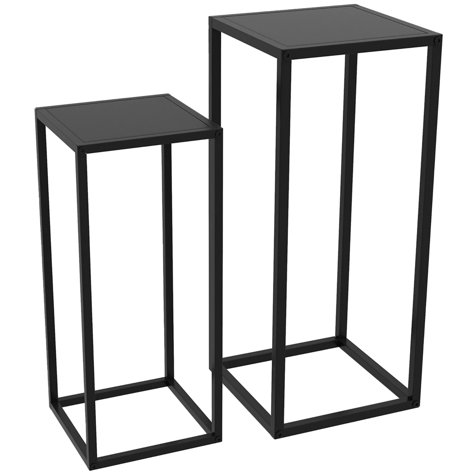 Outsunny Set de 2 Suporturi din Metal pentru Plante, Raft de Expunere a Florilor Stivuibil pentru Utilizare in Interior sau in Aer Liber | Aosom RO Outsunny Set de 2 Suporturi din Metal pentru Plante, Raft de Expunere a Florilor Stivuibil pentru Utilizare in Interior sau in Aer Liber | Aosom RO