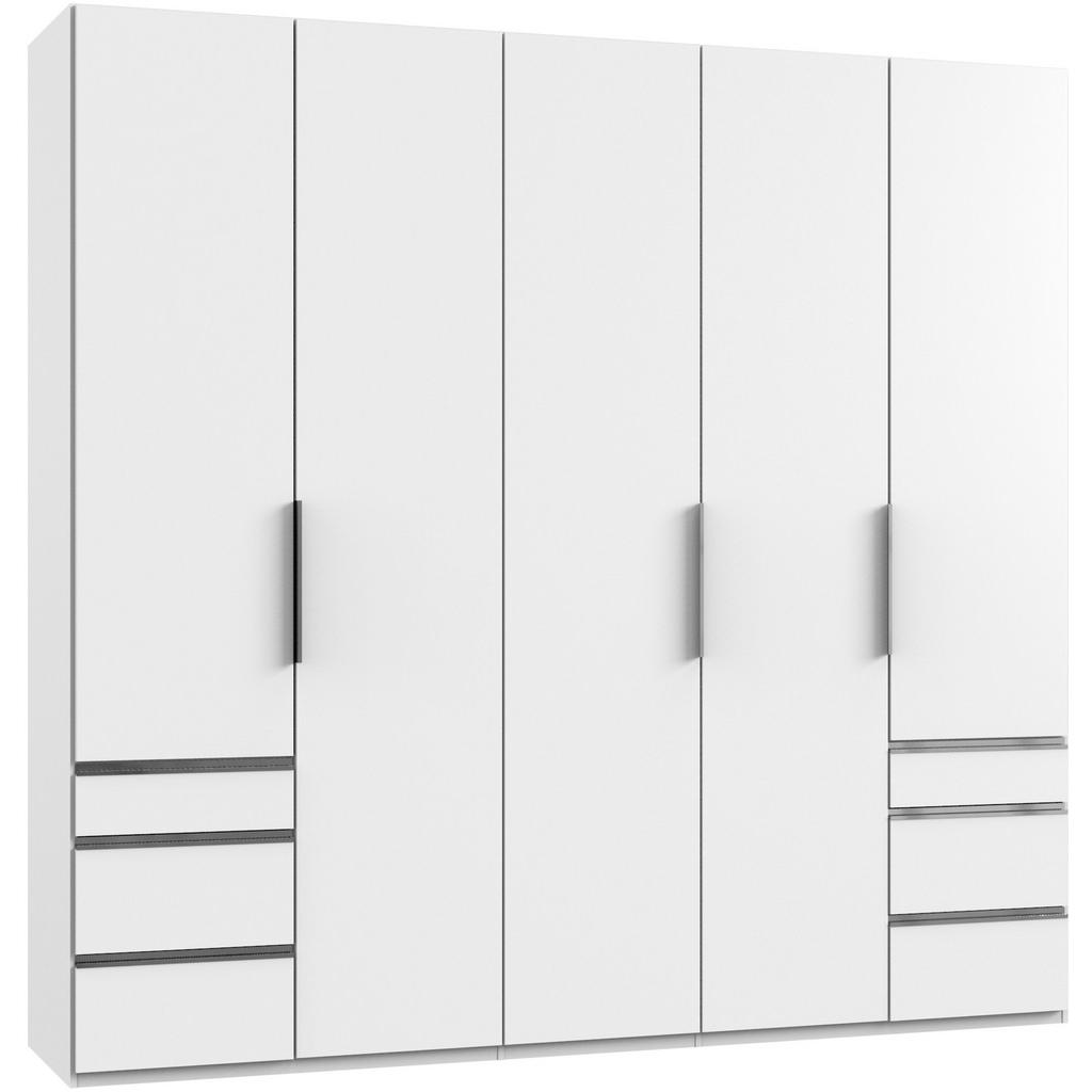 Dulap Cu Uși Rotative, 250/236/58 cm, alb Dulap Cu Uși Rotative, 250/236/58 cm, alb