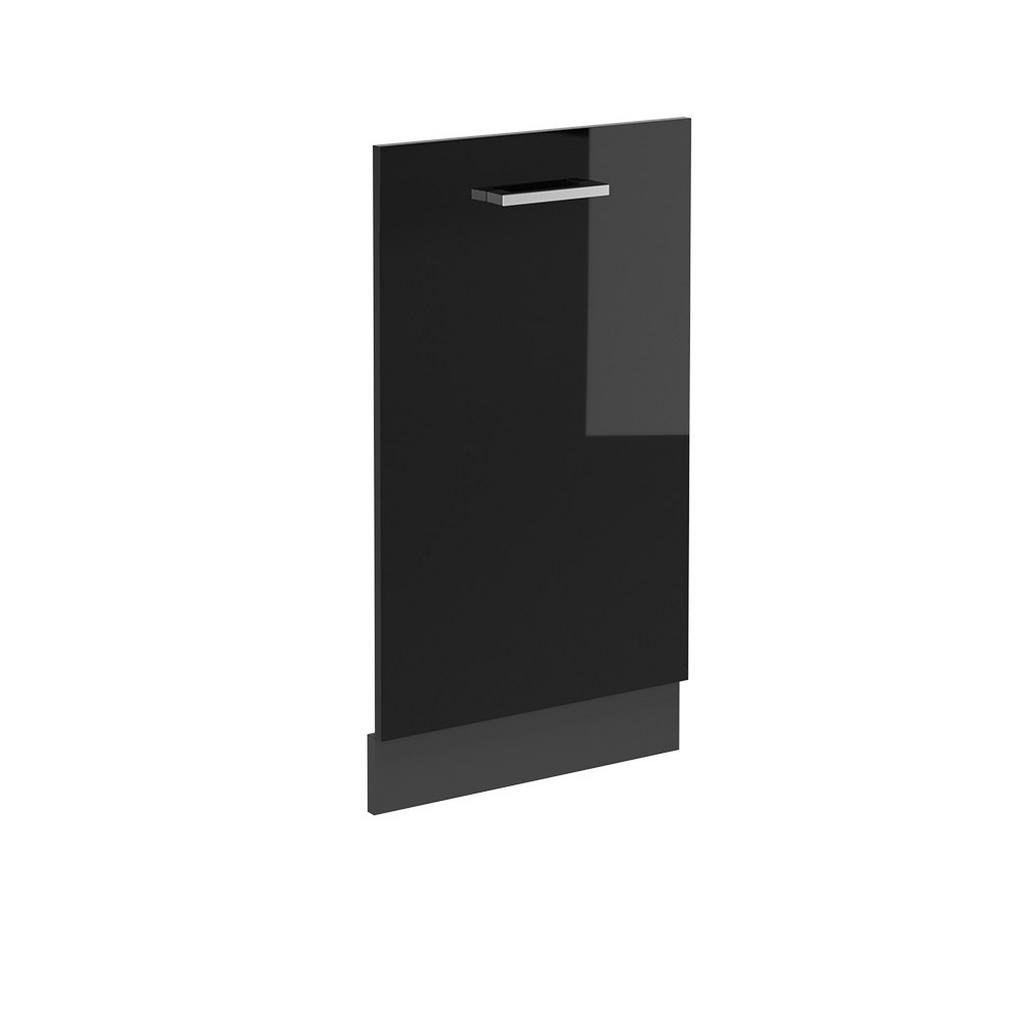 PANOU FRONTAL PENTRU MAȘINA DE SPĂLAT VASE R-Line Negru lucios ridicat 45 cm fara blat PANOU FRONTAL PENTRU MAȘINA DE SPĂLAT VASE R-Line Negru lucios ridicat 45 cm fara blat