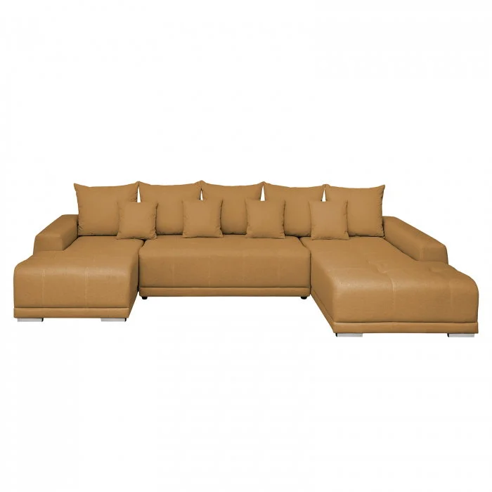 Coltar extensibil MARIBO U, cu arcuri si lada depozitare, colt dreapta, galben, 350x203x90 cm Coltar extensibil MARIBO U, cu arcuri si lada depozitare, colt dreapta, galben, 350x203x90 cm