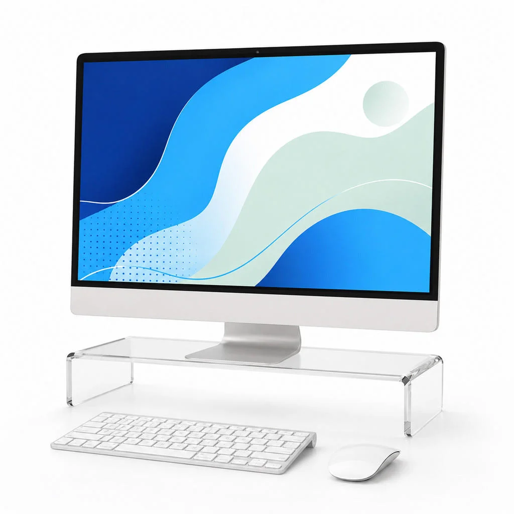 SUPORT Transparent acril pentru monitor 35x20 cm SUPORT Transparent acril pentru monitor 35x20 cm