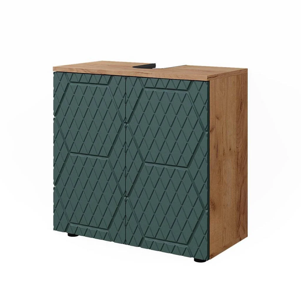 ТУМБА ПОД РАКОВИНУ Irma Stejar verde/Goldkraft 60x59 cm ТУМБА ПОД РАКОВИНУ Irma Stejar verde/Goldkraft 60x59 cm