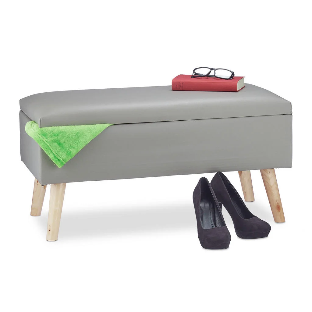 BANCĂ Gri cu spațiu de depozitare 80 cm BANCĂ Gri cu spațiu de depozitare 80 cm