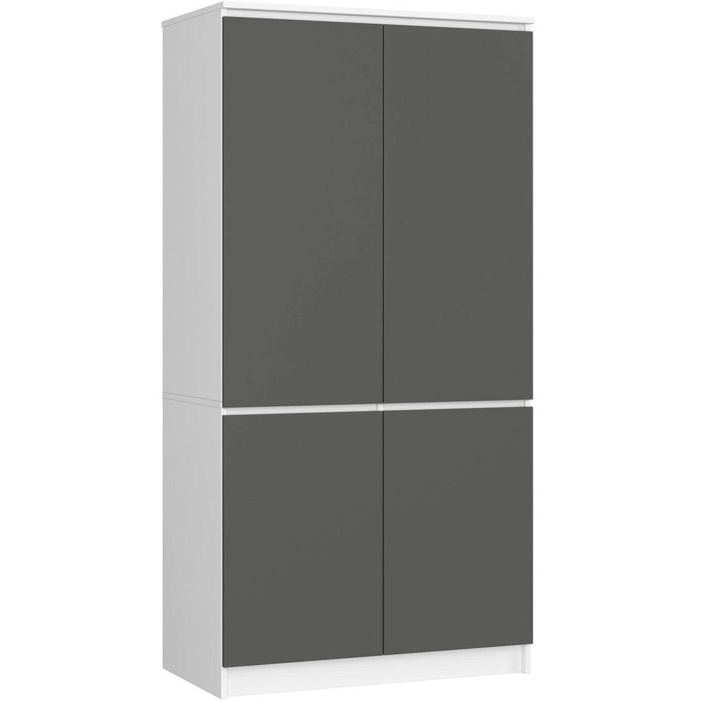 ŠIFONIER PENTRU HAINE Alb, Gri grafit 180/90/51 ŠIFONIER PENTRU HAINE Alb, Gri grafit 180/90/51