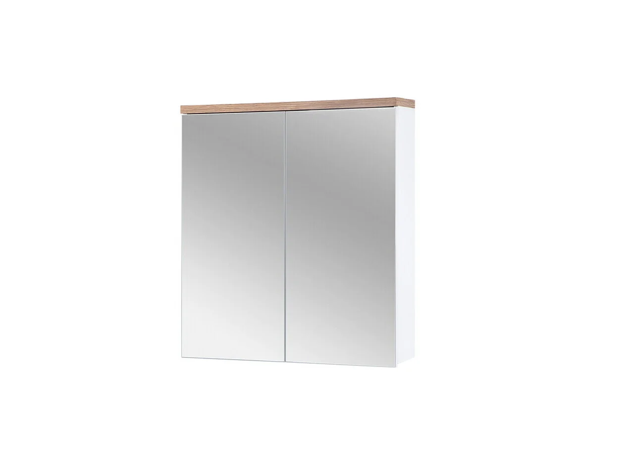 Cabinet cu oglinda si 2 usi, Bali White, Comad, 60x20x70 cm, PAL laminat, alb mat Cabinet cu oglinda si 2 usi, Bali White, Comad, 60x20x70 cm, PAL laminat, alb mat