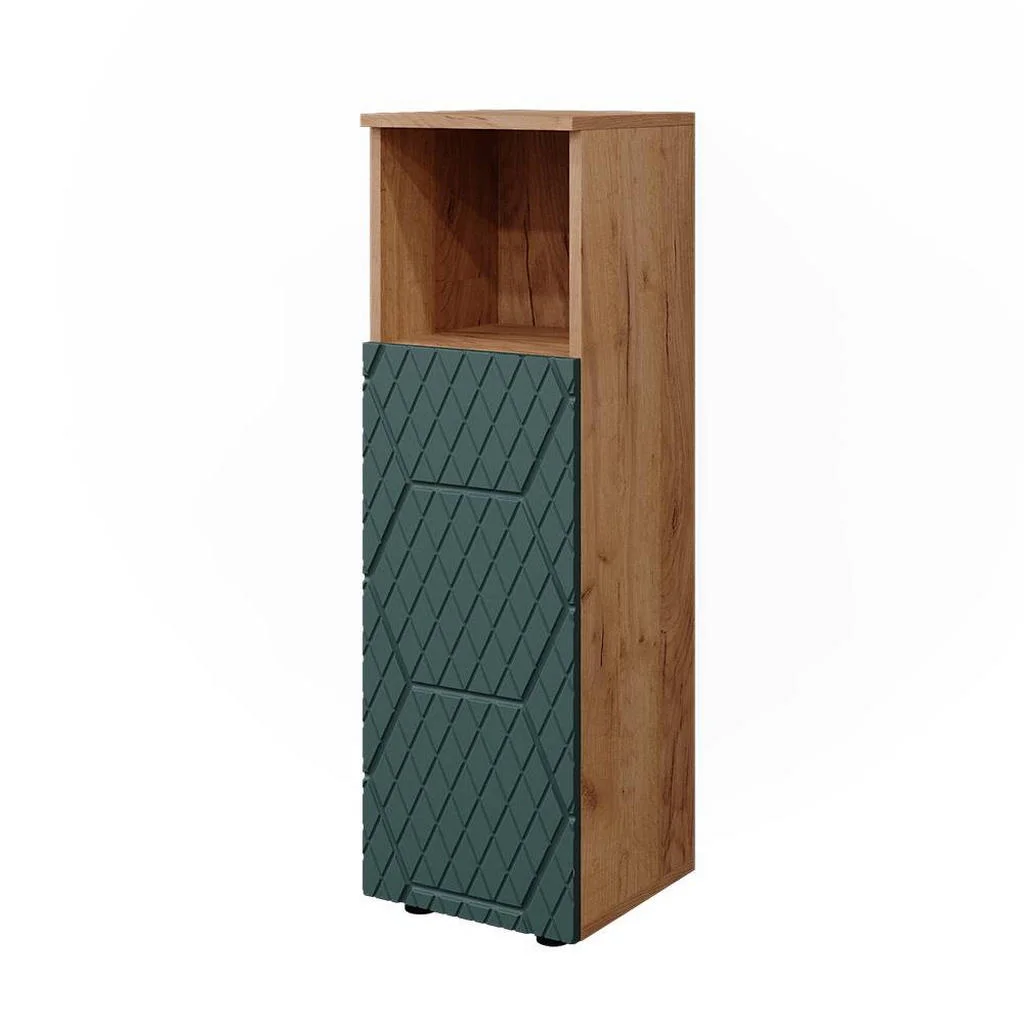DULAP MIDI Irma Stejar verde/Goldkraft 30x95 cm DULAP MIDI Irma Stejar verde/Goldkraft 30x95 cm