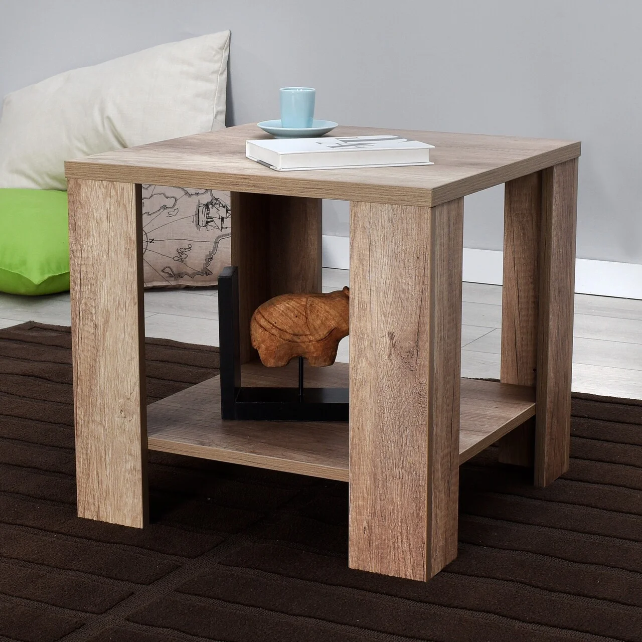 Masuta de cafea, Hanah Home, Shp-550-Tt-1, 50x48x50 cm, Grej Masuta de cafea, Hanah Home, Shp-550-Tt-1, 50x48x50 cm, Grej