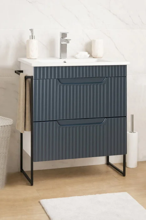 Set Baza front MDF si Lavoar seria 033, cadru metalic, cu sertare, 60 cm, antracit Set Baza front MDF si Lavoar seria 033, cadru metalic, cu sertare, 60 cm, antracit