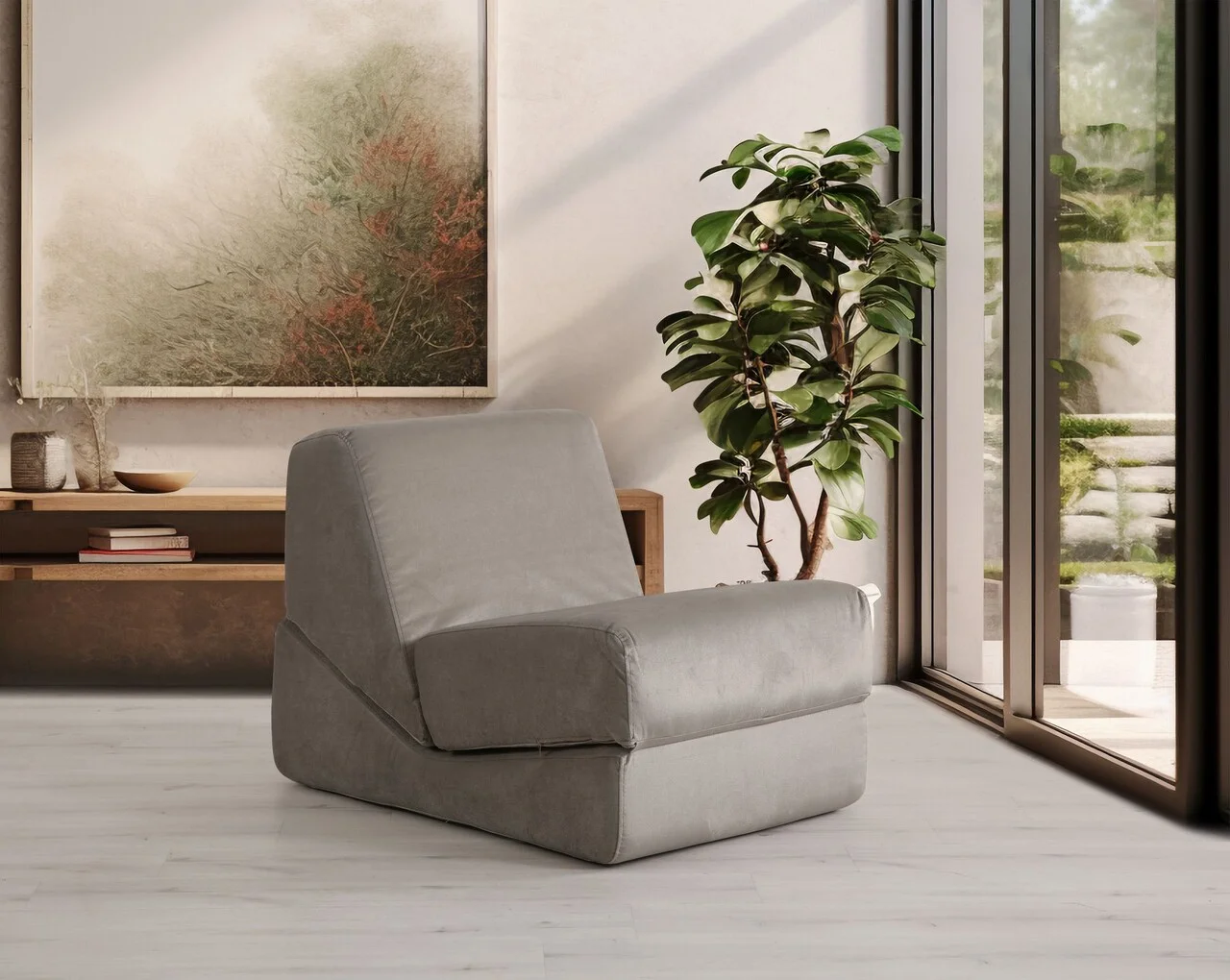Fotoliu extensibil, Atelier del Sofa, 560ARE4169, Bej Fotoliu extensibil, Atelier del Sofa, 560ARE4169, Bej