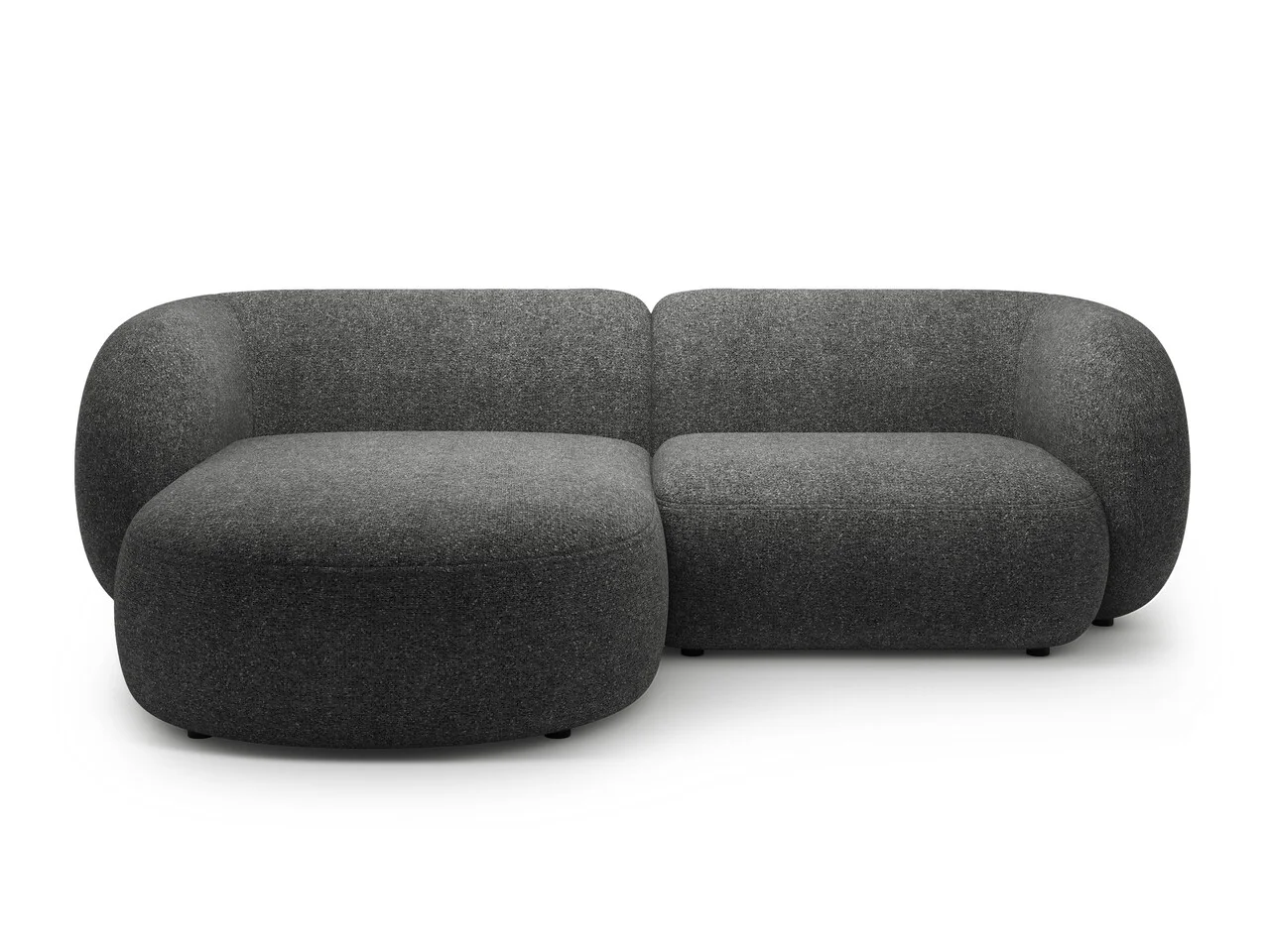 Coltar stanga 2 locuri, Kate, Micadoni Home, 255x176x76 cm, tesatura structurata, gri inchis melanj Coltar stanga 2 locuri, Kate, Micadoni Home, 255x176x76 cm, tesatura structurata, gri inchis melanj