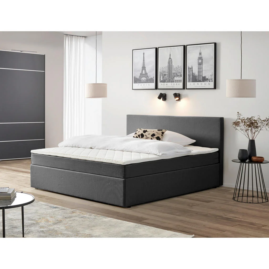 Pat Tip Boxspring, 200/200 cm, gri Pat Tip Boxspring, 200/200 cm, gri