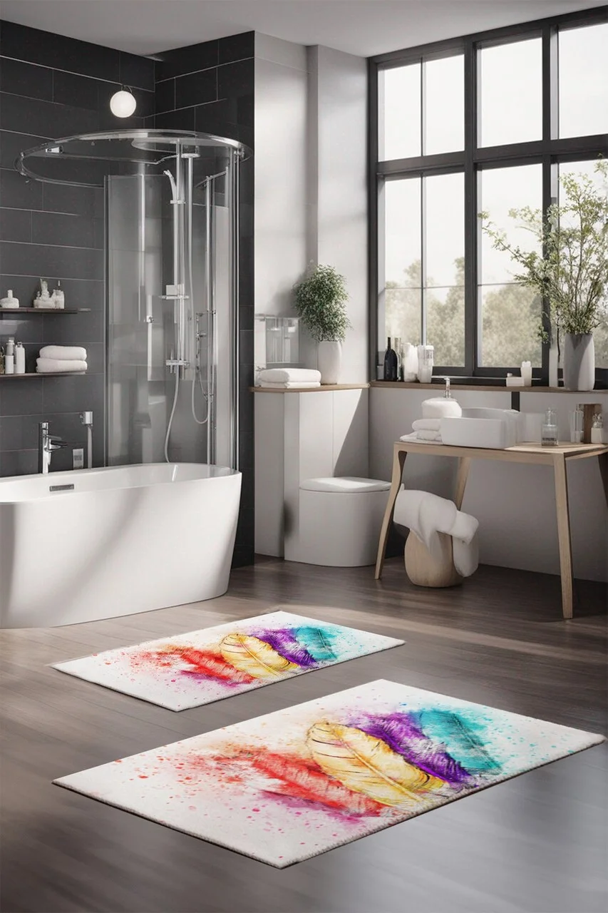 Set covorase de baie, L'essentiel Maison, CT-5168, Multicolor Set covorase de baie, L'essentiel Maison, CT-5168, Multicolor