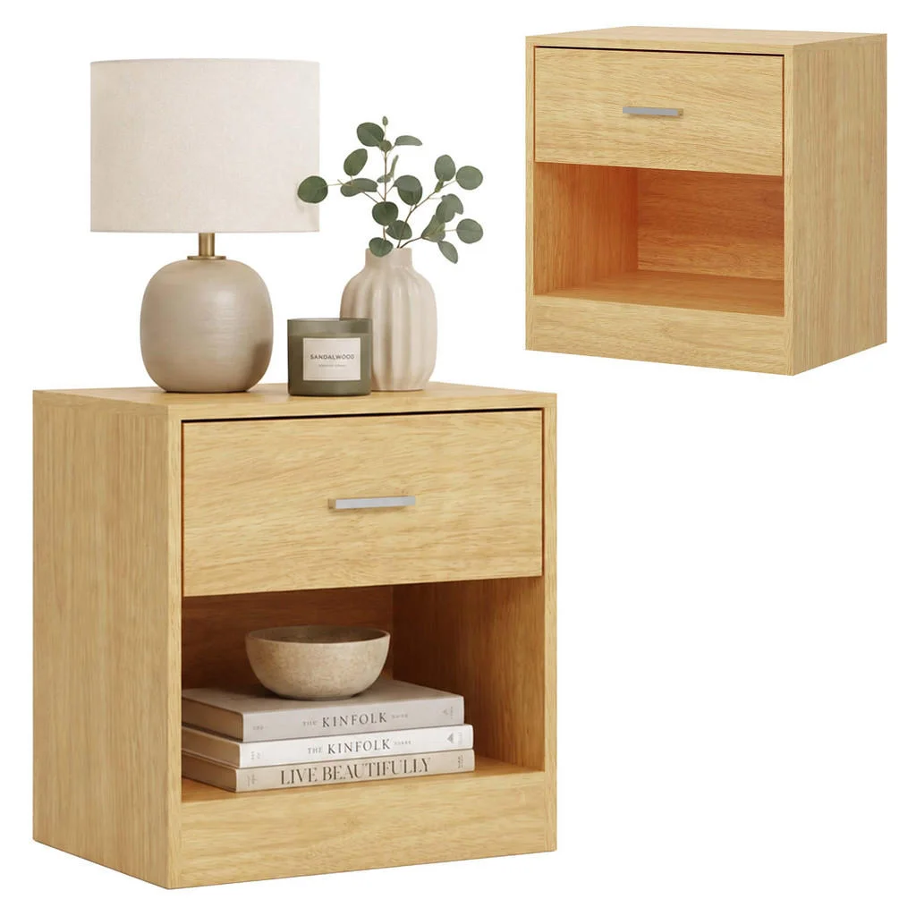 NOPTIERĂ Imitație lemn set-2 cu sertar 41x39x28 cm NOPTIERĂ Imitație lemn set-2 cu sertar 41x39x28 cm