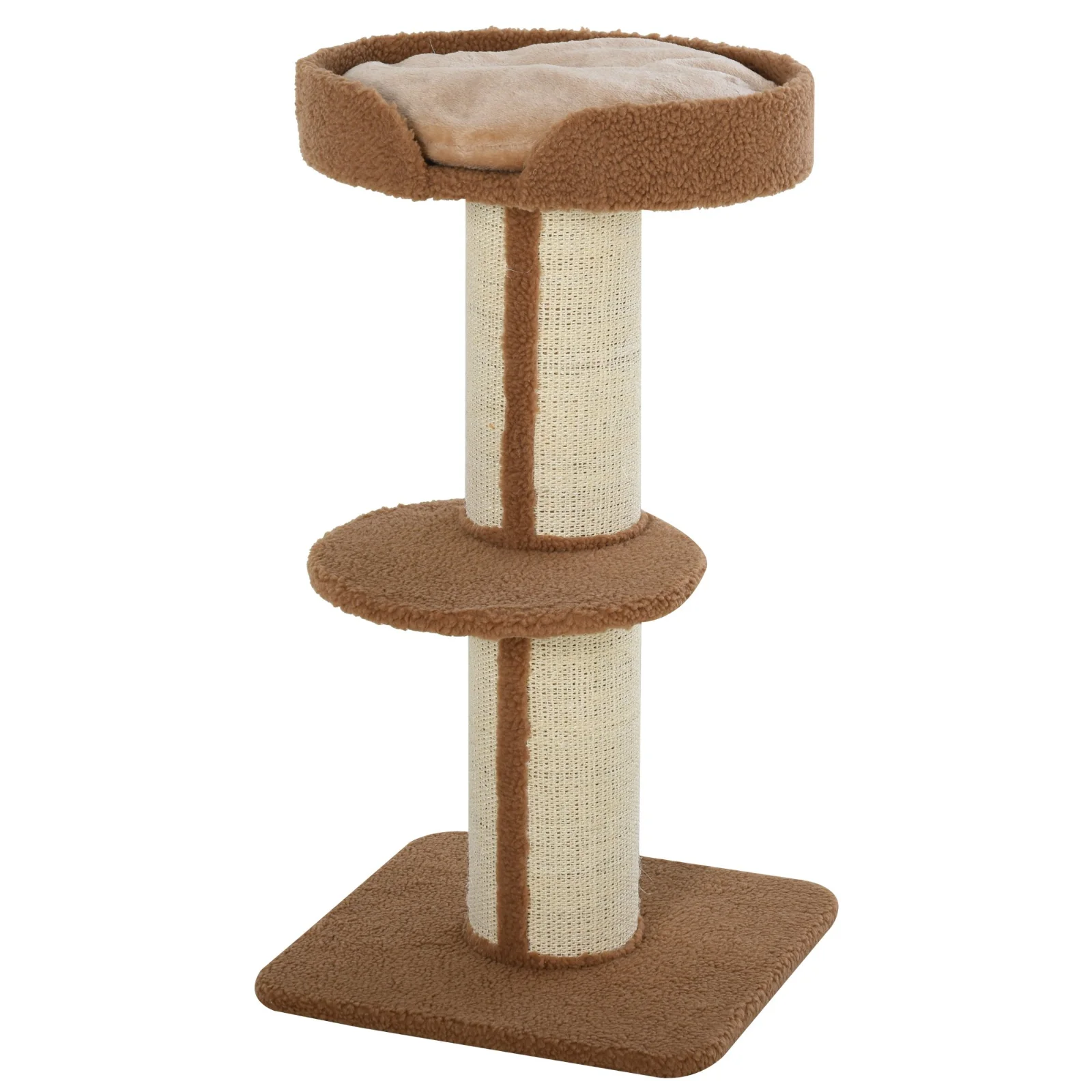 Stalp de Zgariat pentru Pisici cu Pat PawHut, Perna din funie de Sisal, Inaltime 91 cm | Aosom Romania Stalp de Zgariat pentru Pisici cu Pat PawHut, Perna din funie de Sisal, Inaltime 91 cm | Aosom Romania