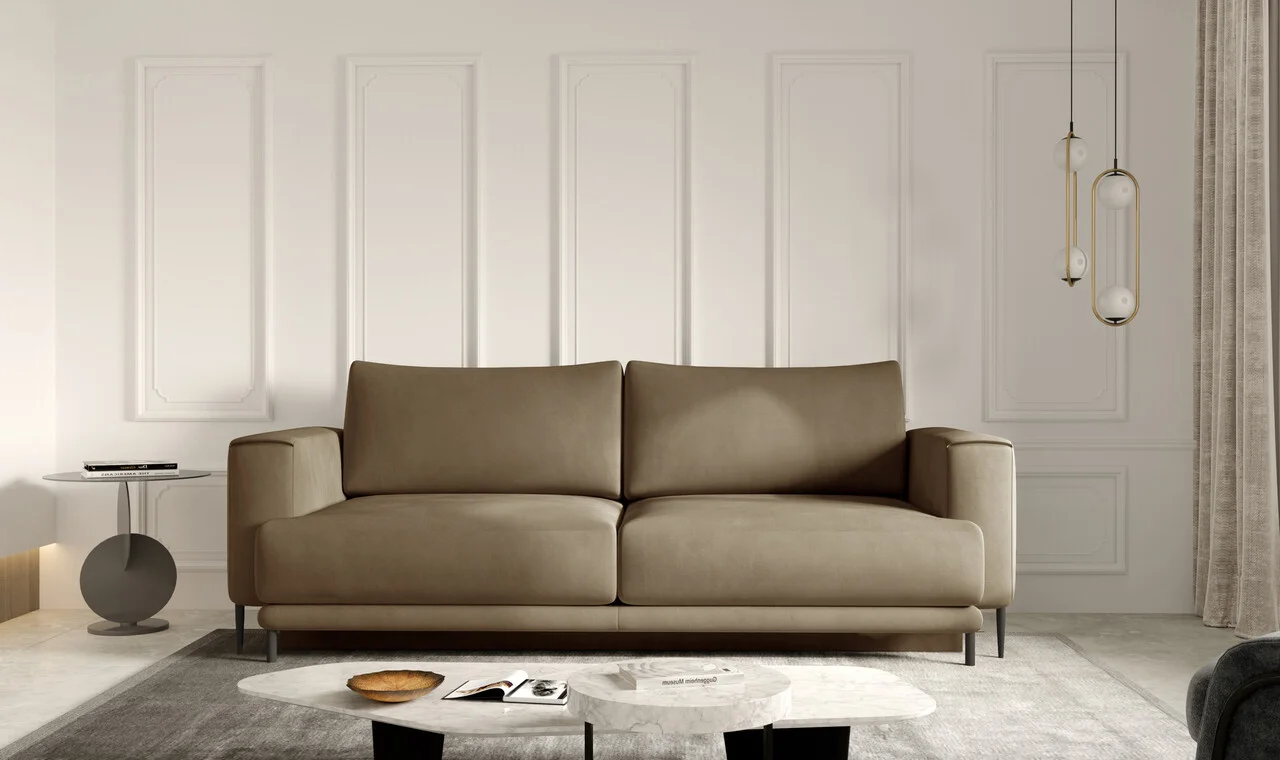 Canapea extensibila 4 locuri ELTAP, SO-DAL-20NU, Dalia, 248x84x95 cm, lemn/poliester, maro deschis Canapea extensibila 4 locuri ELTAP, SO-DAL-20NU, Dalia, 248x84x95 cm, lemn/poliester, maro deschis