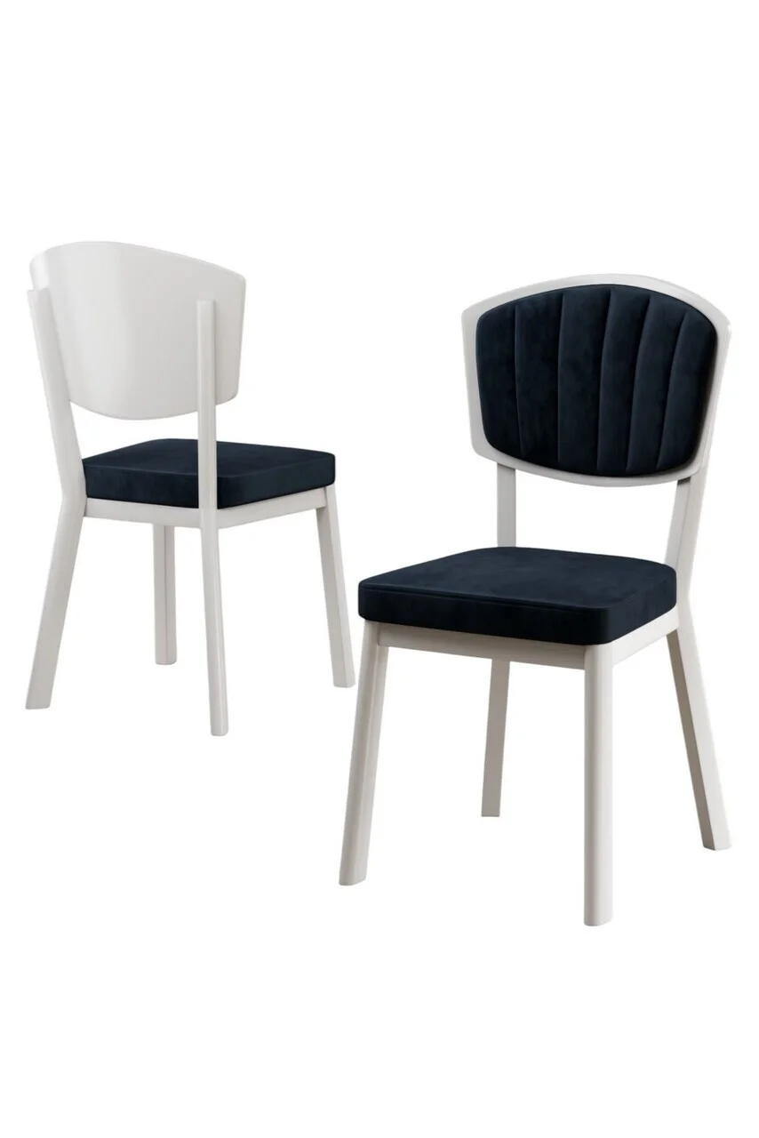 Set scaune 6 piese, Hanah Home, Nape, Antracit/Alb Set scaune 6 piese, Hanah Home, Nape, Antracit/Alb