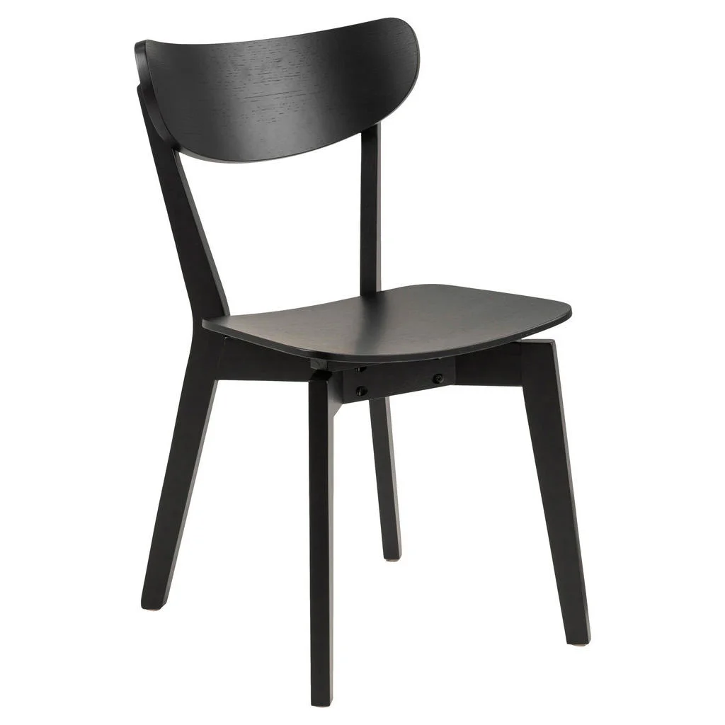 Scaun din lemn, negru Scaun din lemn, negru