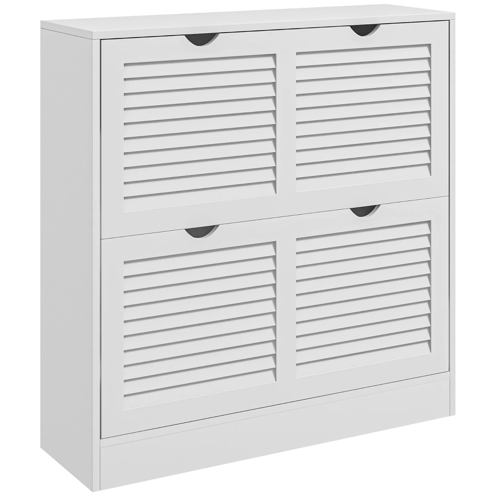 Dulap Ingust pentru Pantofi, Dulap Ingust pentru Depozitarea Pantofilor cu 2 Usi Rabatabile 81,5x25x83cm HOMCOM | Aosom Romania Dulap Ingust pentru Pantofi, Dulap Ingust pentru Depozitarea Pantofilor cu 2 Usi Rabatabile 81,5x25x83cm HOMCOM | Aosom Romania