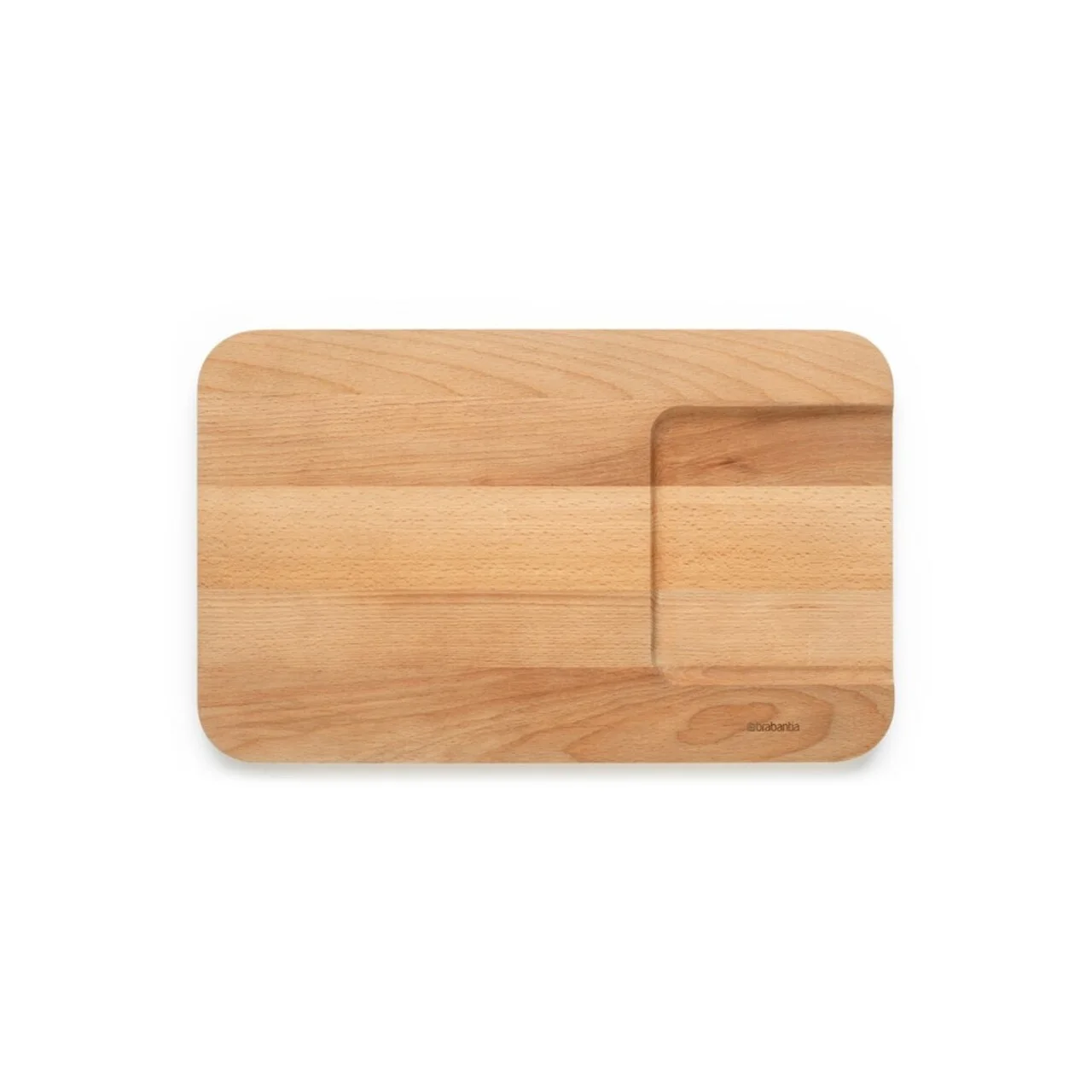 Tocator pentru legume, Brabantia, Profile, 40x25x1.8 cm, lemn de fag, natural Tocator pentru legume, Brabantia, Profile, 40x25x1.8 cm, lemn de fag, natural