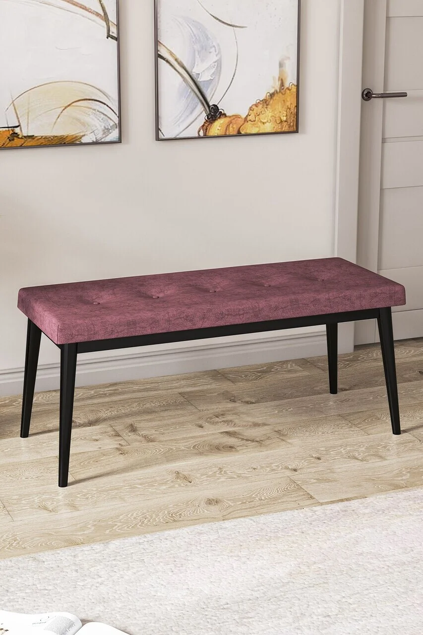 Banca, Hanah Home, Pera Bench, Roz Pădure / Negru Banca, Hanah Home, Pera Bench, Roz Pădure / Negru