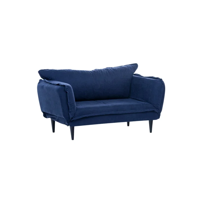 Canapea extensibila VINO, 2 locuri, albastru marin, 150x60x85 cm
