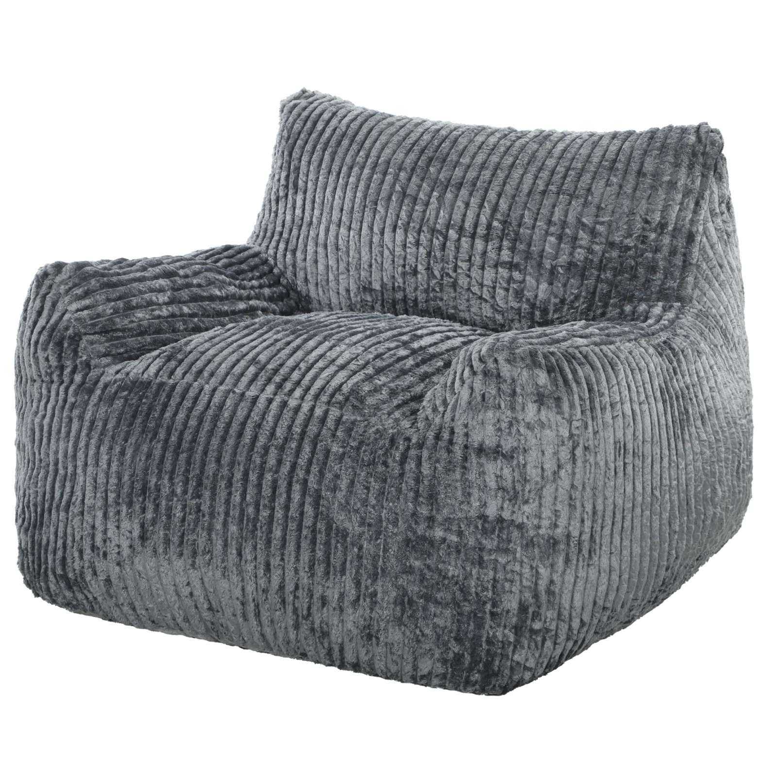 HOMCOM Fotoliu de podea pentru adulți, lounge Cloud mare fără cadru, cu suport pentru spate și brațe, fără montaj, Gri | Aosom Romania HOMCOM Fotoliu de podea pentru adulți, lounge Cloud mare fără cadru, cu suport pentru spate și brațe, fără montaj, Gri | Aosom Romania