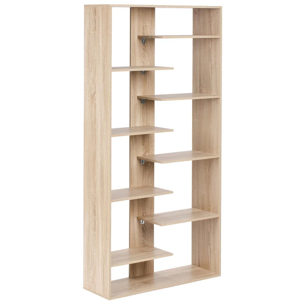 BIBLIOTECĂ cu 8 niveluri 180 cm maro deschisă Fontas BIBLIOTECĂ cu 8 niveluri 180 cm maro deschisă Fontas