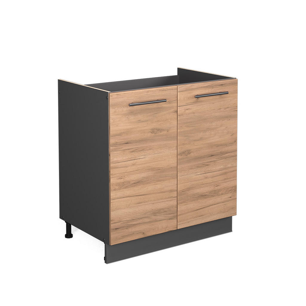 DULAP DE BAZĂ PENTRU CHIUVETĂ Fame-Line Stejar Goldkraft 80 cm fara blat DULAP DE BAZĂ PENTRU CHIUVETĂ Fame-Line Stejar Goldkraft 80 cm fara blat