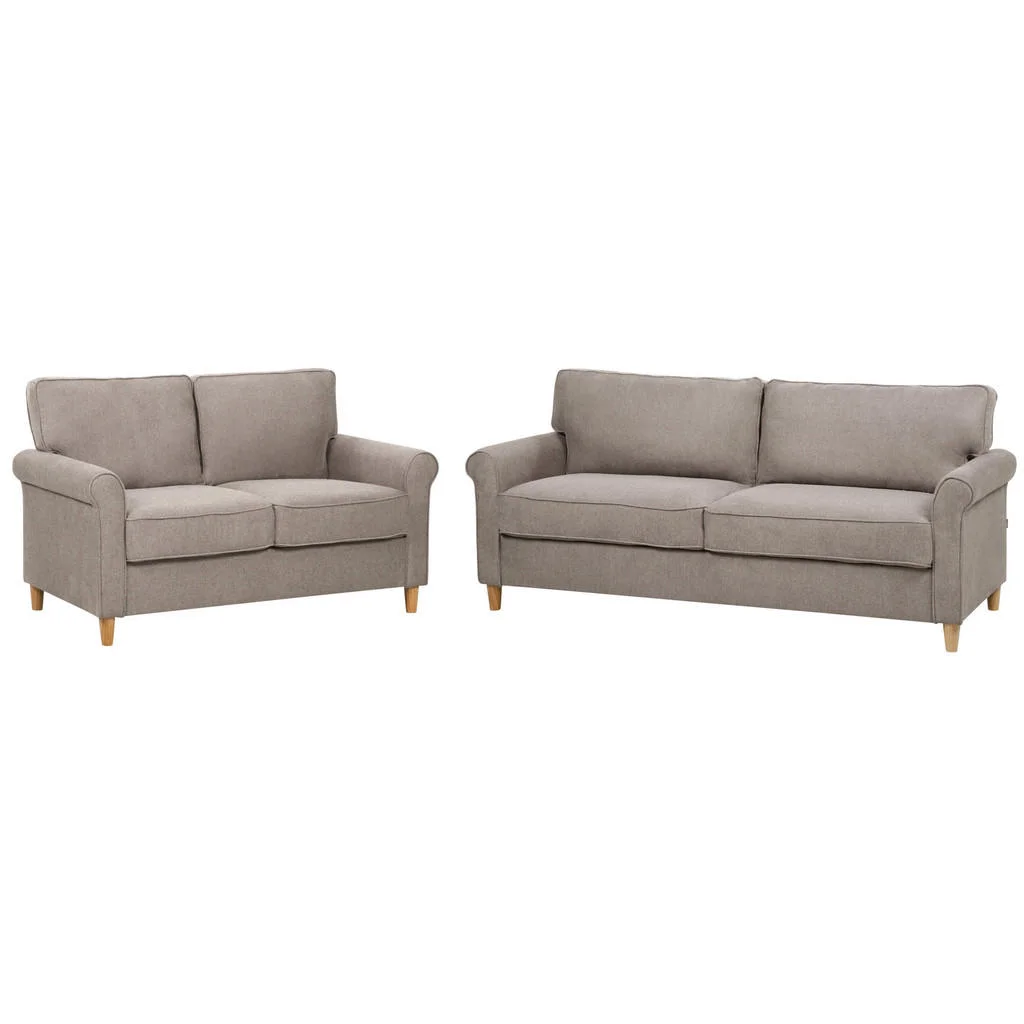 CANAPEA 5 LOCURI set textil maro deschisă Ronneby CANAPEA 5 LOCURI set textil maro deschisă Ronneby