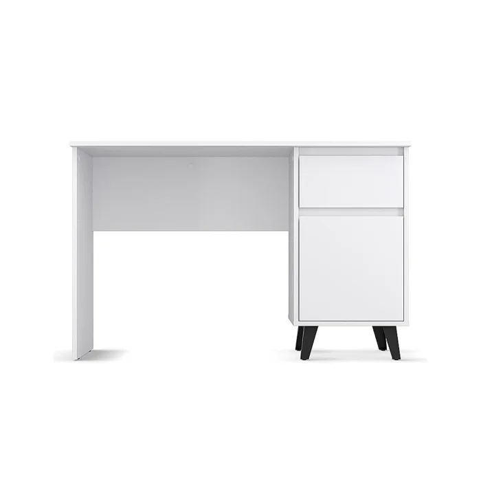 Birou BORG, 1 usa, 1 sertar, alb, 117x55x75,6 cm Birou BORG, 1 usa, 1 sertar, alb, 117x55x75,6 cm