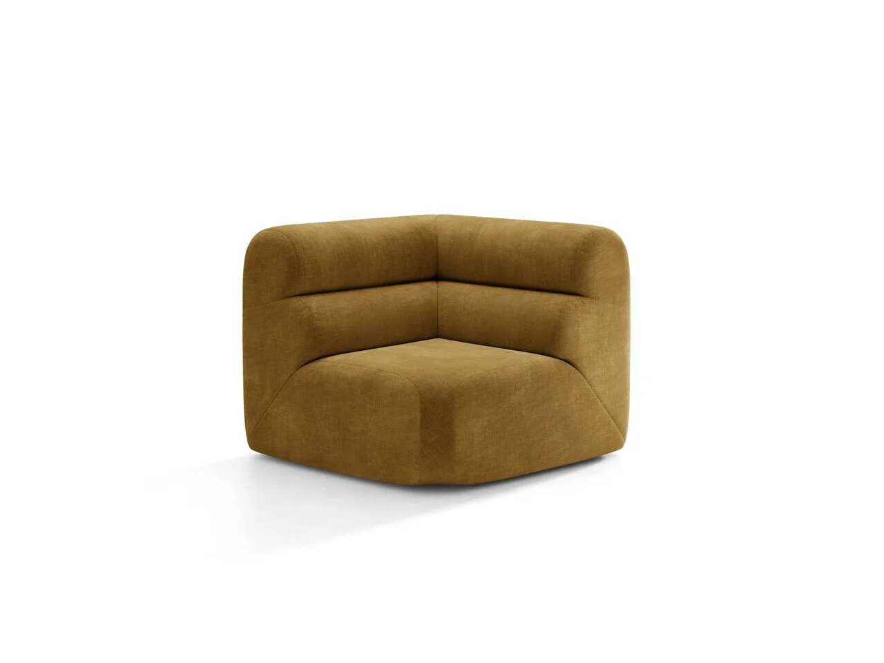 Modul coltar, Neo, Micadoni Home, 100x100x83 cm, tesatura Chenille, galben mustar Modul coltar, Neo, Micadoni Home, 100x100x83 cm, tesatura Chenille, galben mustar