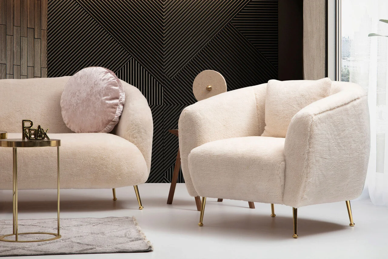 Fotoliu, Atelier del Sofa, 560ARE1730, Bej Fotoliu, Atelier del Sofa, 560ARE1730, Bej