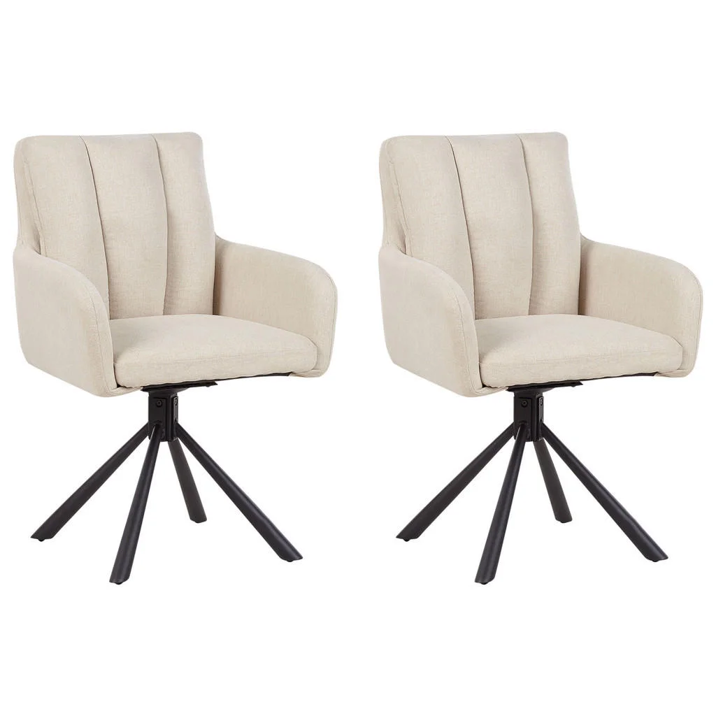 SCAUN DE BUCĂTĂRIE set de 2 bej Sardoal SCAUN DE BUCĂTĂRIE set de 2 bej Sardoal